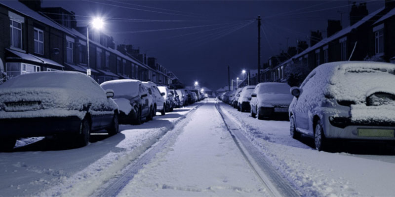 Car with Snow